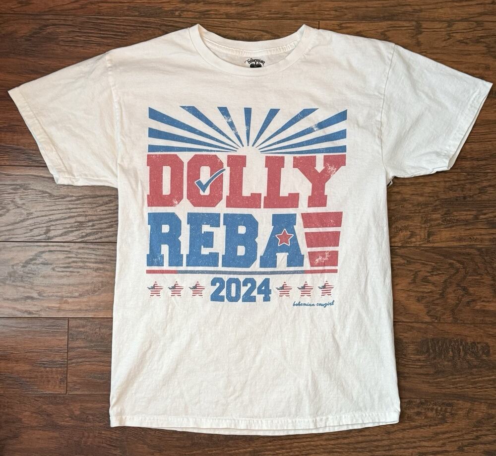 Dolly Parton Reba McEntire 2024 Election T-Shirt Bohemian Cowgirl Country Music